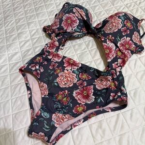 Floral Swimwear One Piece..Size 34D